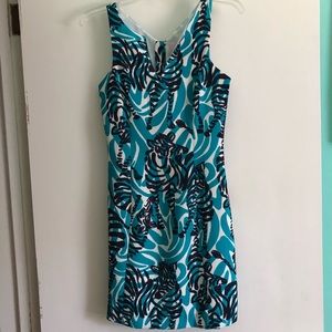 Lilly Pulitzer Madeline Zebra Sheath Dress Size 0